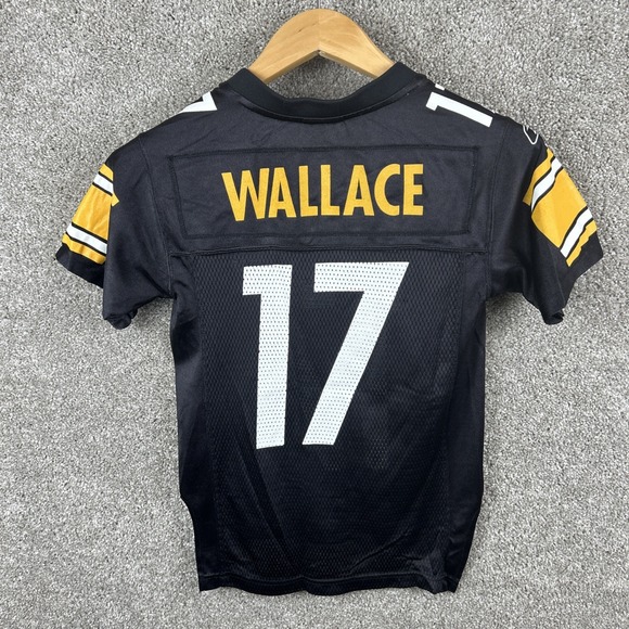 Reebok‎ Pittsburgh Steelers Youth Small (8) Football NFL Jersey Mike Wallace #17 - Picture 1 of 7